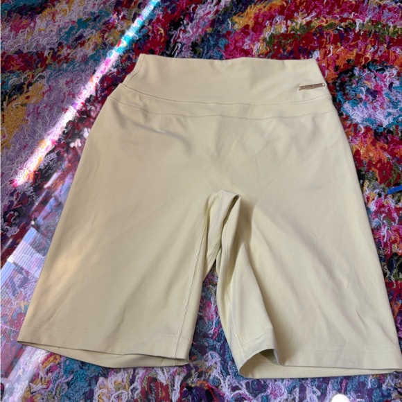 Gymshark Women's Yellow Bike Shorts - Picture 1 of 5